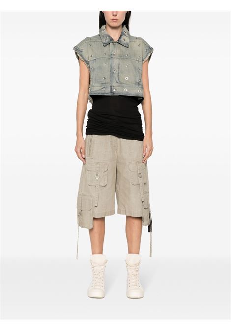 Gilet Jumbo Worker denim in celeste - donna RICK OWENS DRKSHDW | DS01D1710DKYES246